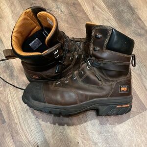 Timberland insulated work boots with safety toe